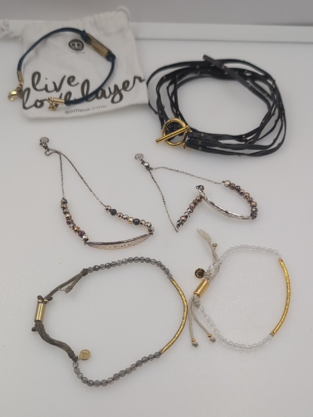 Gorjana Bracelet Mega Destash Lot - 6 Pieces AS-IS Craft / Repair Stacker Pack